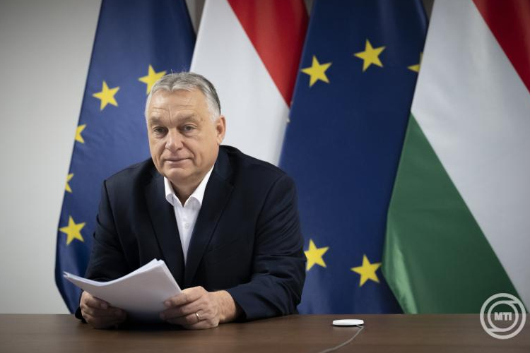 Orbán Viktor videokonferencia keretében tárgyalt az Európai Unió állam- és kormányfőivel